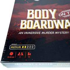 Murder Mystery Game Hunt a Killer Body on the Boardwalk Crime Investigation Play