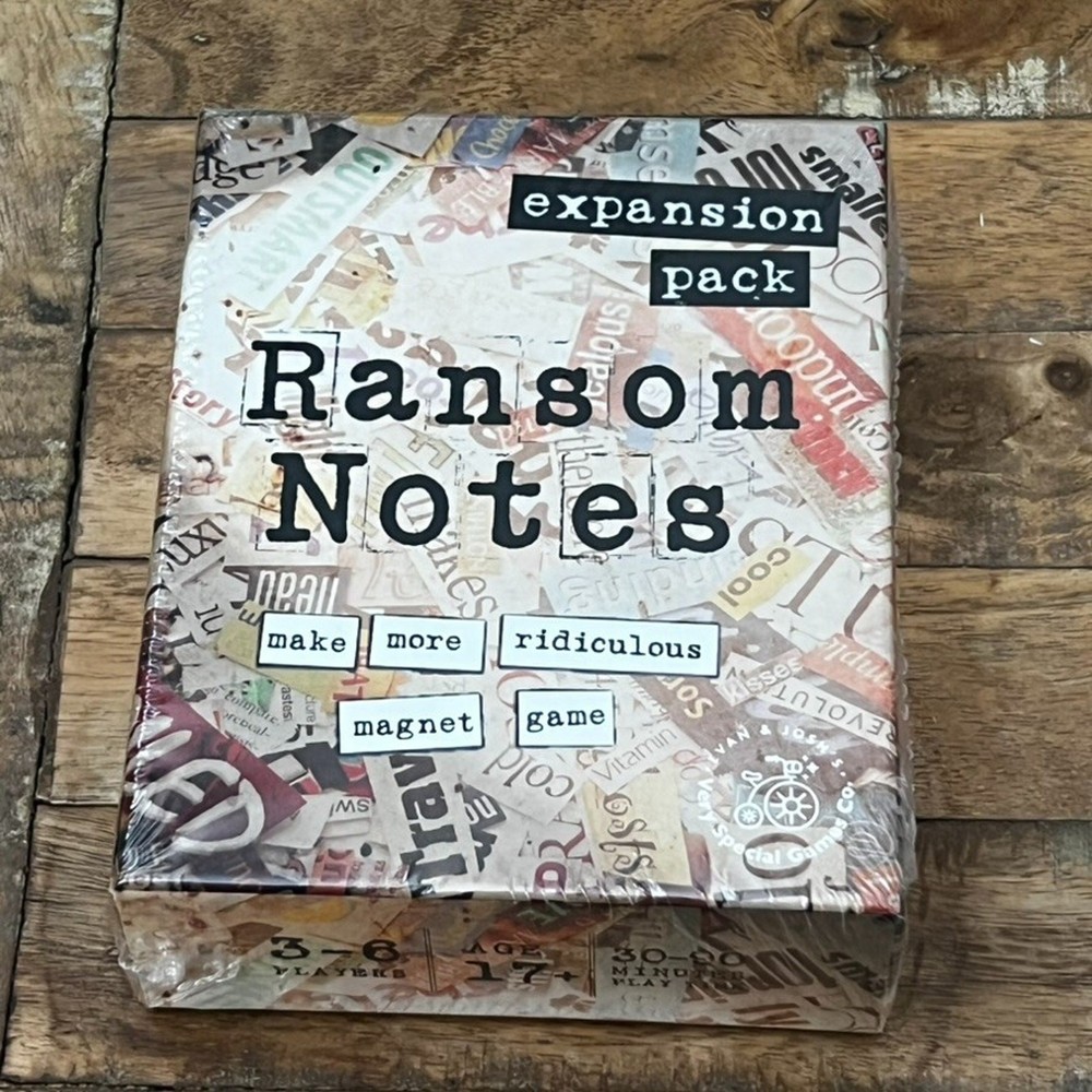 SEALED Ransom Notes The Ridiculous Word Magnet Party Game Expansion Pack
