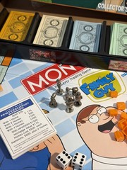 100% COMPLETE! MONOPOLY FAMILY GUY COLLECTOR’S EDITION BOARD GAME PEWTER PIECES