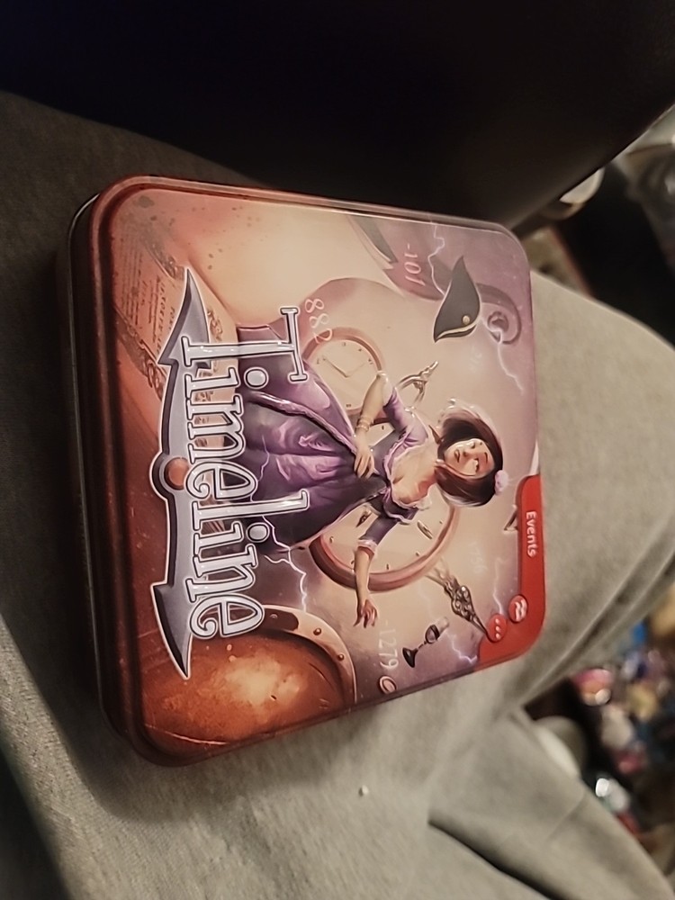Asmodee Timeline Historical Events Card Game Tin Box Frederic Henry