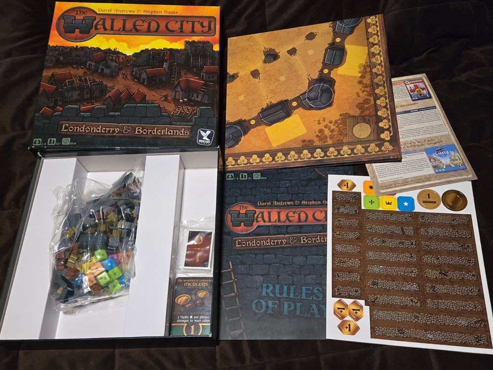 Mercury Games The Walled City-Londonderry & Borderlands-ALL PARTS SEALED