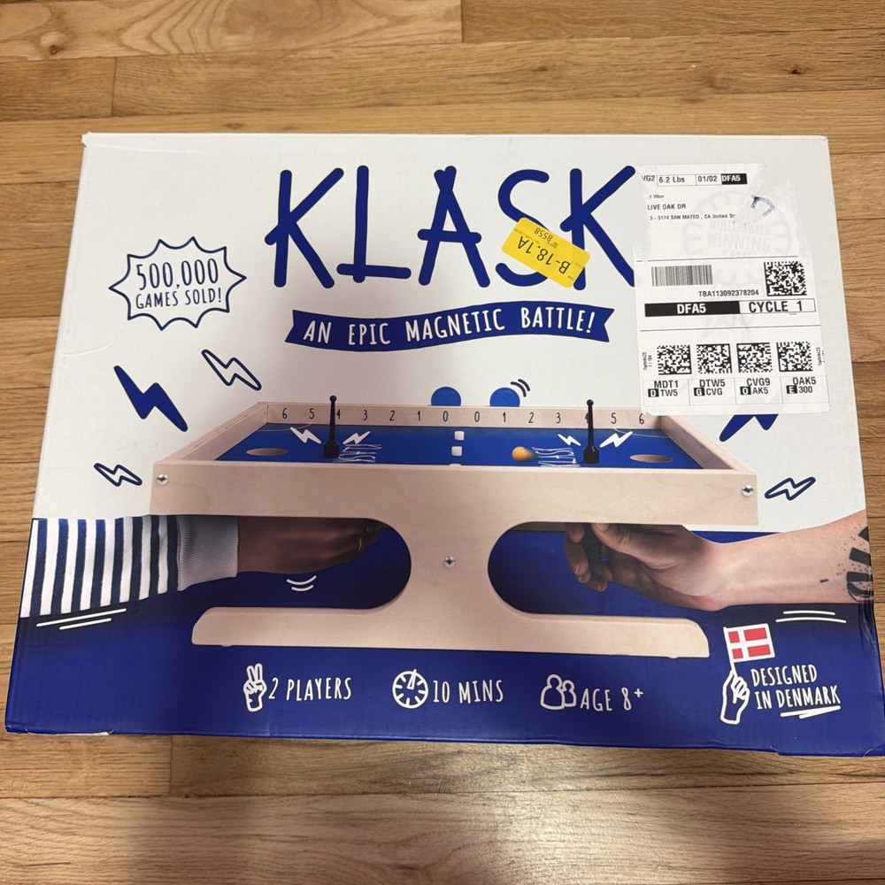 Klask Tabletop Board Game 2 Player: Damaged box