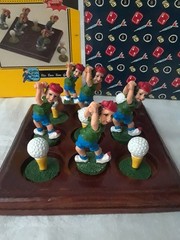 10 PC Tic Tac Toe Golf Game w/ 5.5 in Wood Game Board
