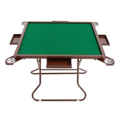 for 4 People Foldable Mahjong Table Mahjong Table with 4 Cup Holders & 4 Drawer
