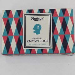 Ridley’s General Knowledge Trivia Quiz 80 Question Cards Game Pub Family NEW