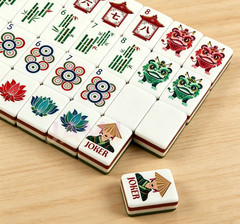 new high-end Green American Mahjong Tiles set