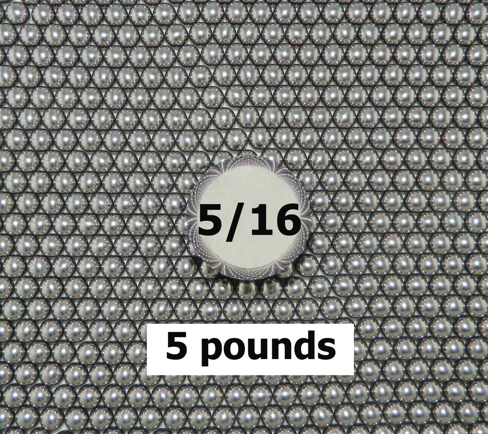 8mm (5/16′) STEEL SLINGSHOT BALLS (5 LBS)