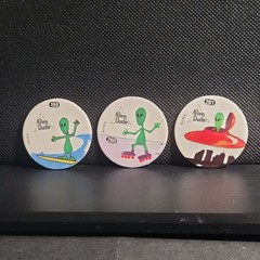 POG Imperial Slammer Whammer Alien Dude Milk Caps 1994 Pogs Game Pieces Retro