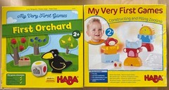Haba My Very First Games Lot Of 2 Orchard And Zoolino Co-op Wooden Complete
