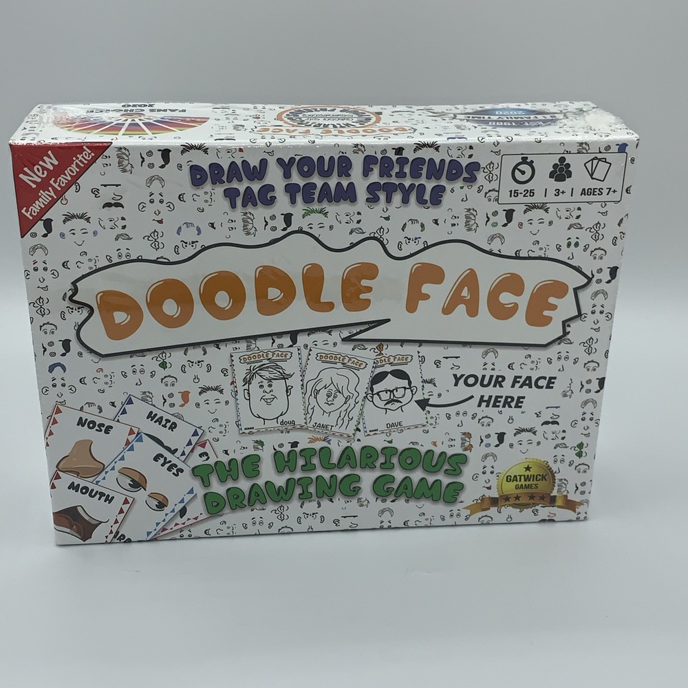 Doodle Face Game – The Hilarious Game of Drawing Your Friends and Family New