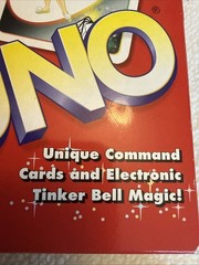 Disney UNO Electronic Tinker Bell Lights Sounds Game 2002 Tested Works