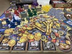 LN Mint Warrior Knights Fantasy Flight Board Game With Crown & Glory Expansion