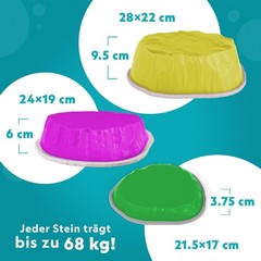 National Geographic Kids Jumbo Balance Stones – 12 Non-Slip Balancing Stones…
