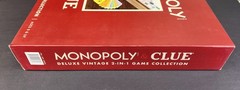 MONOPOLY and Clue Deluxe Vintage 2 in 1 Wood Game Collection Set NIB Sealed