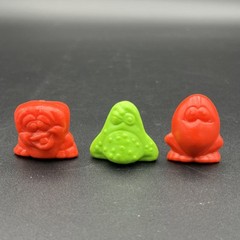 Lot of 3 Rare MEGA BONES Eggy Nosey Corny 1990s – Vintage Gogo’s Crazy Bones