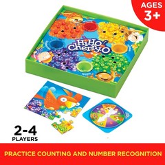 Hasbro Gaming Hi Ho Cherry-O Board Game for 2 to 4 10.75″ x 3″, Multicolor