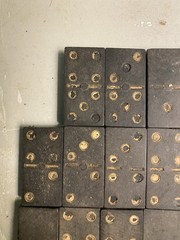 Old Dominoes Set, Wooden Dominoes, Old Toys and Games