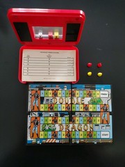 DOUBLE DRAGON Tiger Pocket Travel Games 1989 Klix COMPLETE w/ Manual & Pieces
