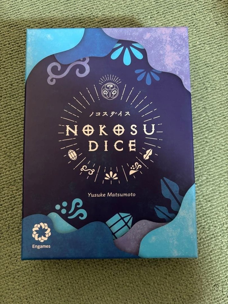 Nokosu Dice Board Game 2023 Engames Edition Japanese Model Brand New