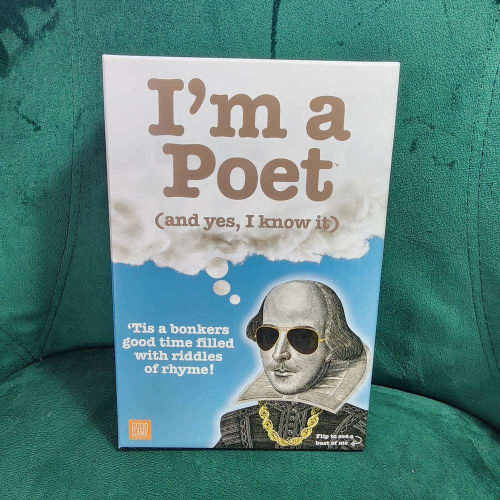 2022 I’m A Poet and Yes I Know It Dice & Card Game By The Good Game Company NEW