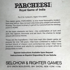 PARCHEESI Deluxe Edition 1975 Vintage Game Royal Game of India Complete Clean