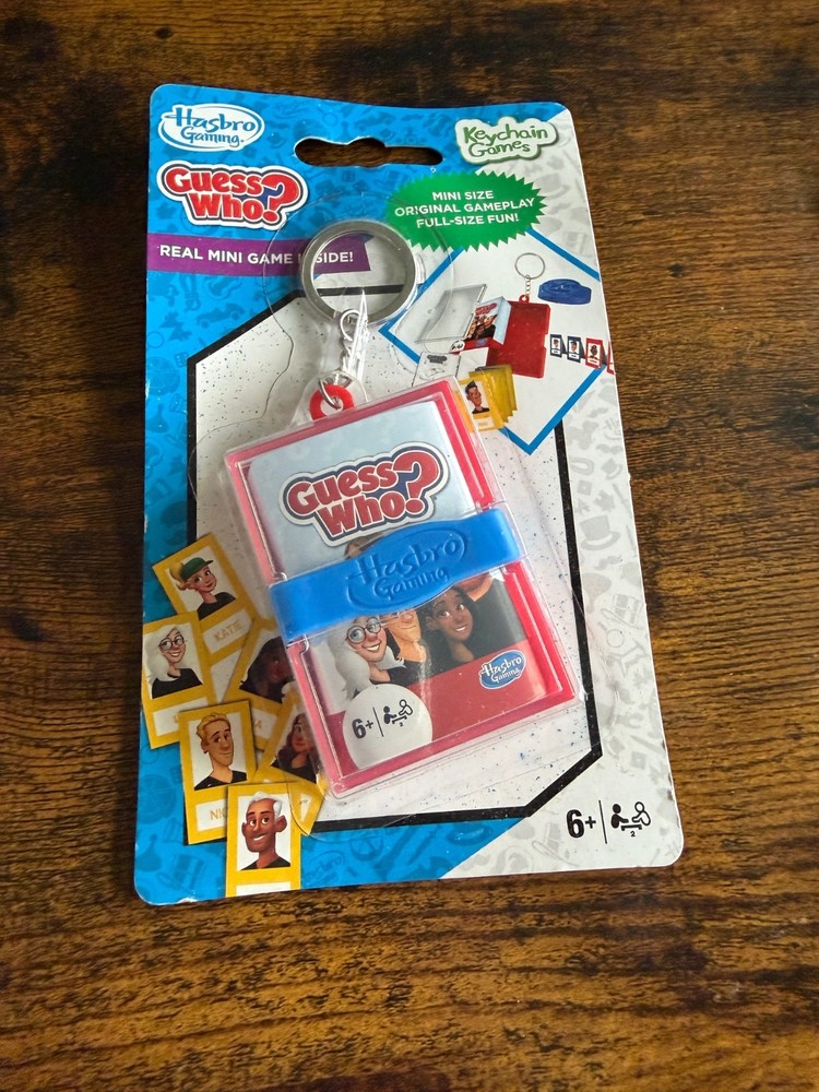 Keychain Games – GUESS WHO Mini Game | Portable, Travel Friendly | Hasbro Gaming