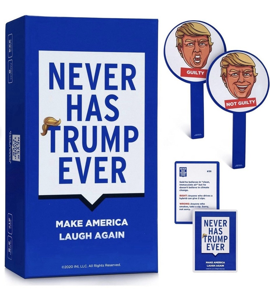 Anti-Trump Never Have I Ever Party Card Game, Trump Edition, Ages 17 and Above