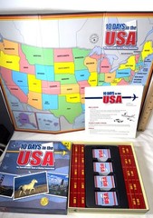 10 Days In The USA Travel Strategy Board Game Complete 2-4 Players complete