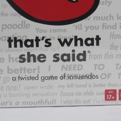 That’s What She Said Party Game Adult Card Game Sealed 17+ Funny Innuendo