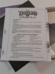 1992 TriBond Family Fun Board Game COMPLETE For Clever Minds VGT Ages 12 and up