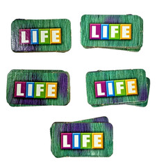 Game of Life Monsters Inc 2001 Milton Bradley #40143 Replacement Life Tiles