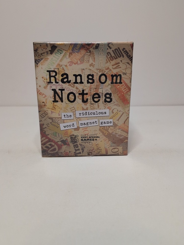 Ransom Notes Game -The Ridiculous Word Magnet Party Game – New/ Box Has Damage