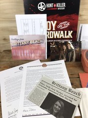 OPEN BOX Hunt a Killer Body on the Boardwalk Murder Mystery Game Complete