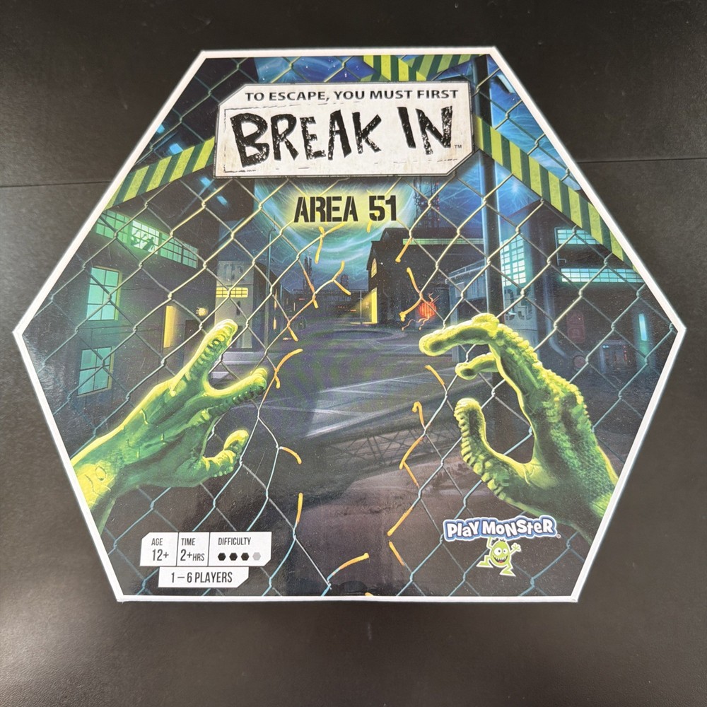 Break In: Area 51 Board Game NEW In Box NIB By Play Monster