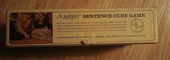 Vintage Scrabble Sentence Cube Game 1971 Selchow Righter Complete Word Dice Vtg