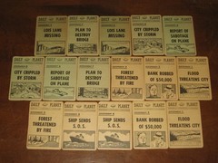 VINTAGE CALLING SUPERMAN NEWS REPORTING GAME 1954 TRANSOGRAM RARE AND COMPLETE