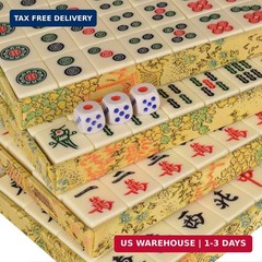 Yellow Mountain Imports Small Size Chinese Mahjong Set, “Rogue Classic” with 146