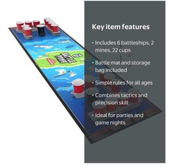 Battle Pong Tabletop Party Drinking Board Game America 250 Edition