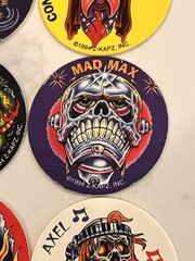 1990s Lot of 16 Kraft Kaps Pogs Slammers Retro Mad Max Alex Rose Pirate Pete