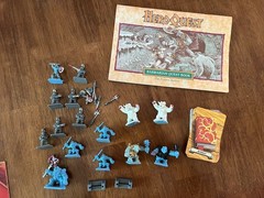 1992 Milton Bradley Hero Quest Barbarian Quest Pack, Complete W/Box + Extras