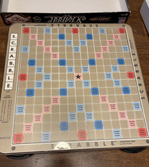 Scrabble Deluxe Edition Crossword Game #4034 1989 Vintage