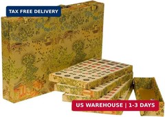 Yellow Mountain Imports Small Size Chinese Mahjong Set, “Rogue Classic” with 146