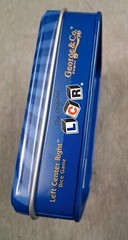 New Sealed LCR Left Center Right Dice Game in Tin