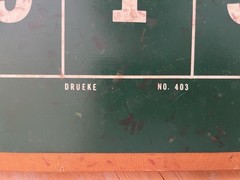 Vintage Drueke Shoot The Bull Game No 403 Wood Tabletop Target 1950s