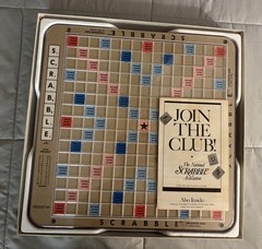 Scrabble Deluxe Edition Board Game Crossword Rotating Board 4034 1989 Complete