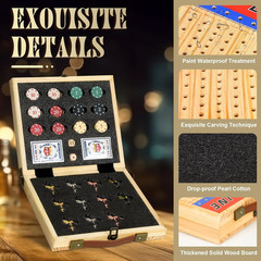 21 Inches Horse Racing Game, Horse Race Board Games with 11 Luxury Metal Horses,