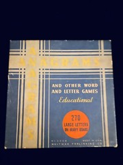 1934 ANAGRAMS WORD (270 PC Tile) GAME-Whitman Publishing-Made In USA