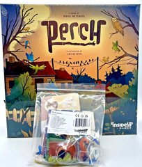 NEW! PERCH Board Game KICKSTARTER w/KS Goodies, Acrylic Upgrades INSIDE UP GAMES