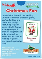 Santa Claus Charades Card Game for Kids Christmas Family Party Sealed