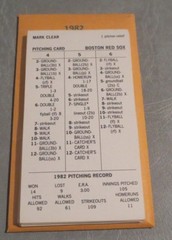 1967 Strat-O-Matic Baseball Printed Storage Envelopes with Stats and Team Logo